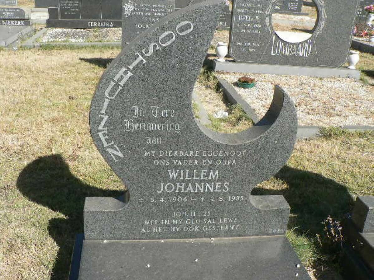 OOSTHUIZEN Willem Johannes 1906-1985