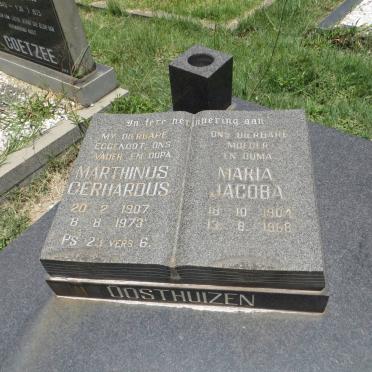 OOSTHUIZEN Marthinus Gerhardus 1907-1973 &amp; Maria Jacoba 1904-19?8