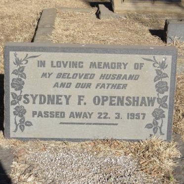 OPENSHAW Sydney F. -1957