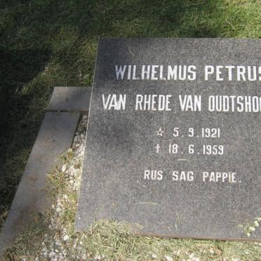 OUDTSHOORN Wilhelmus Petrus, van Rhede van 1921-1959