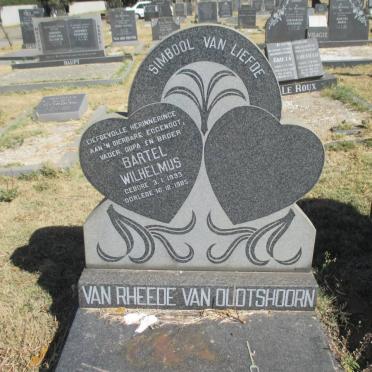 OUDTSHOORN Bartel Wilhelmus, van Rheede van 1933-1985