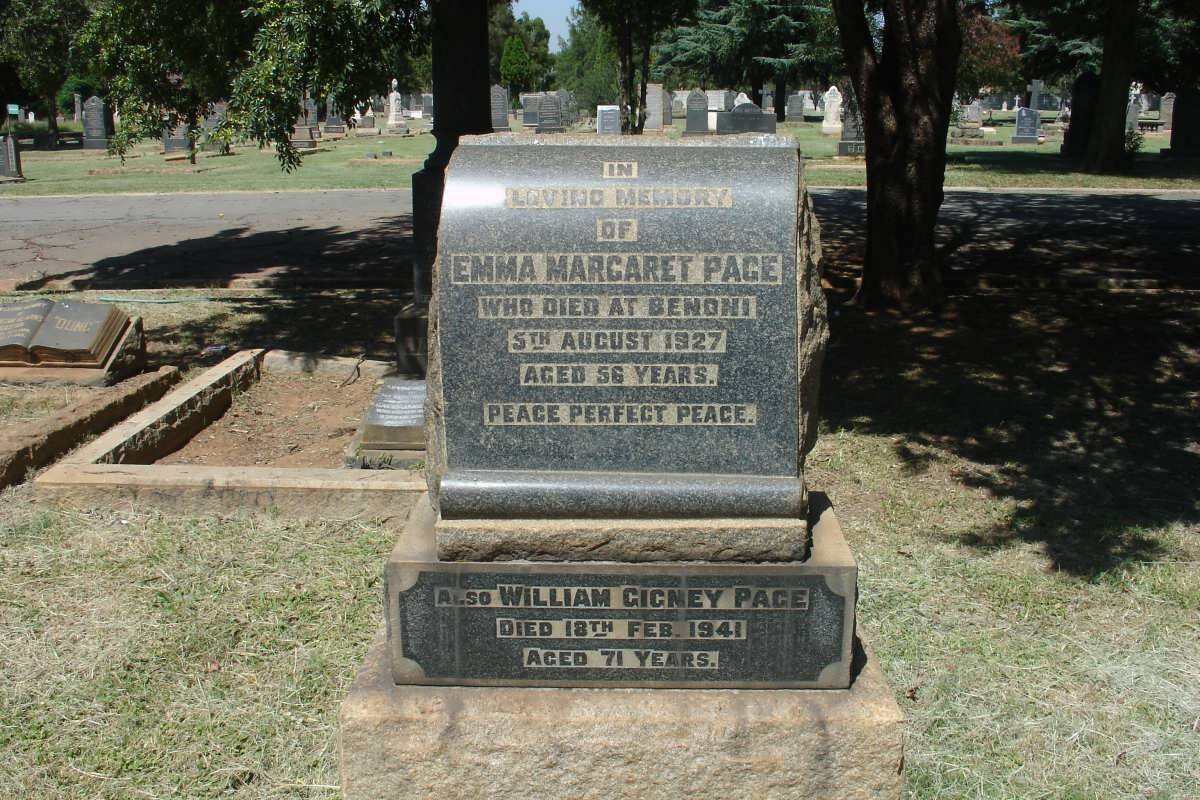 PAGE William Gigney -1941 :: PAGE Emma Margaret -1927