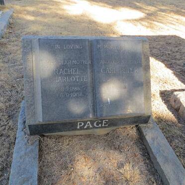 PAGE Rachel Charlotte 1888-1968 :: PAGE Carl Peter 1914-1952