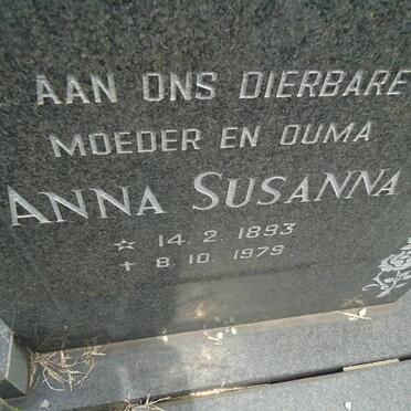 PASSEY Anna Susanna 1893-1979