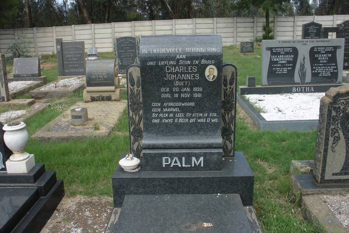 PALM Charles Johannes 1939-1961