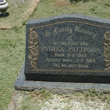 PATTINSON Patrick 1943-1963