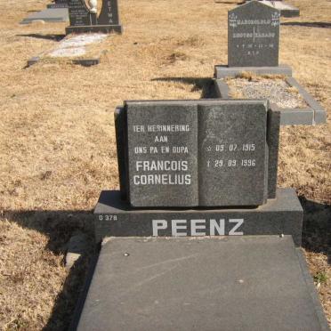 PEENZ Francois Cornelius 1915-1996