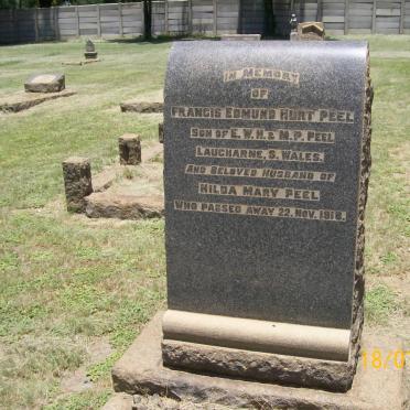 PEEL Francis Edmund Hurt -1918