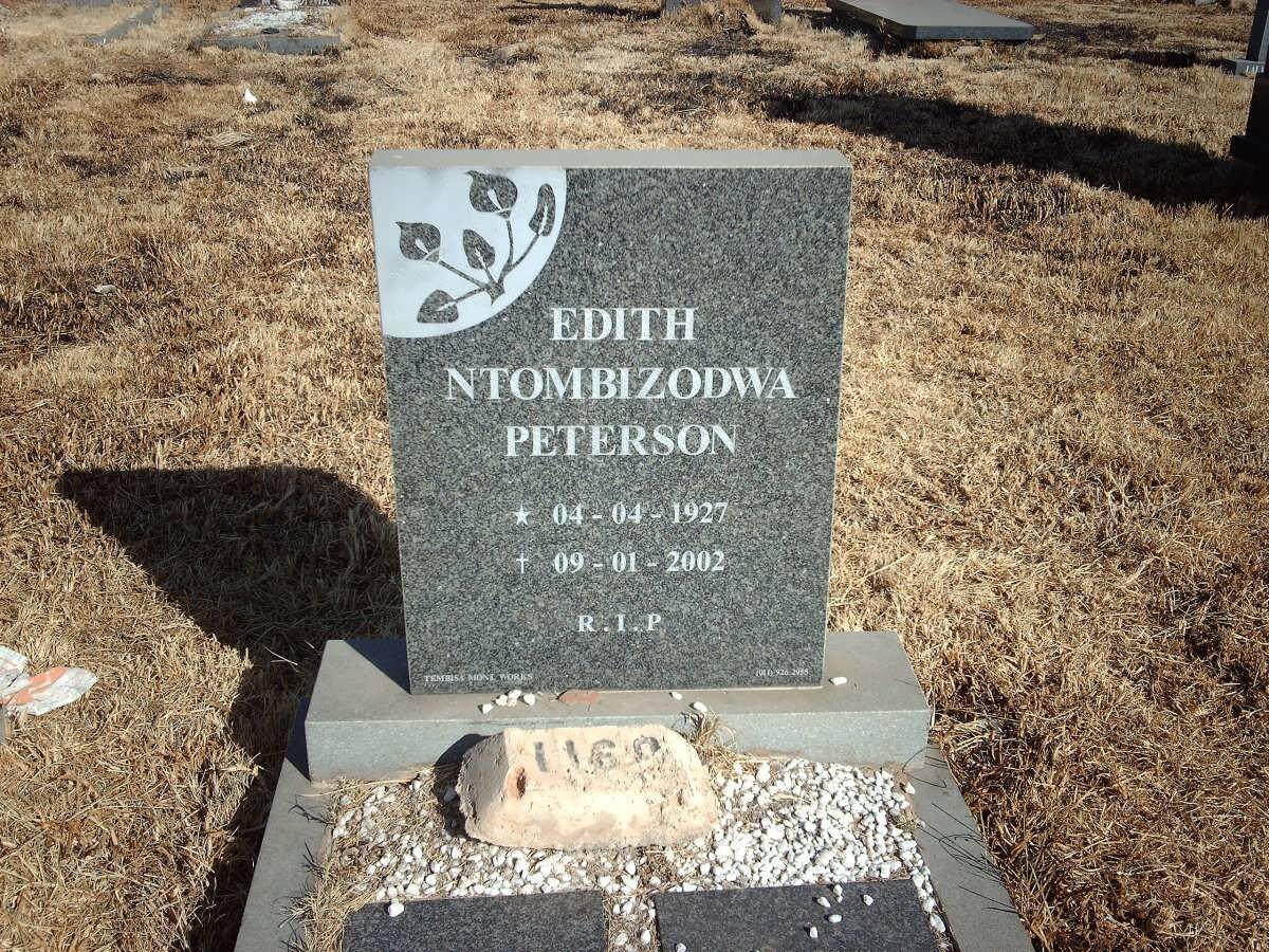 PETERSON Edith Ntombizodwa 1927-2002