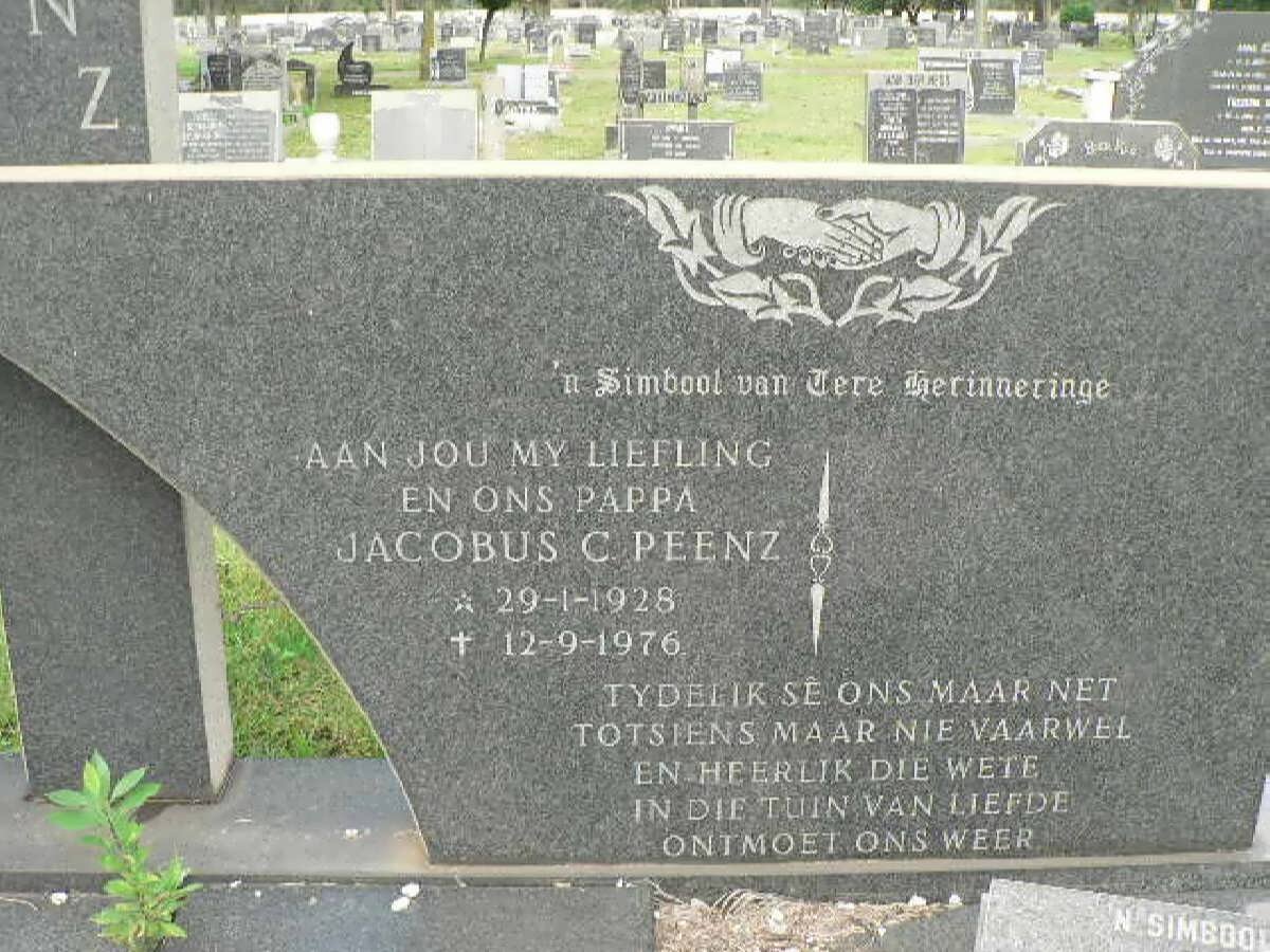 PEENZ Jacobus C. 1928-1976