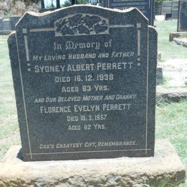 PERRETT Sydney Albert -1938 &amp; Florence Evelyn -1957