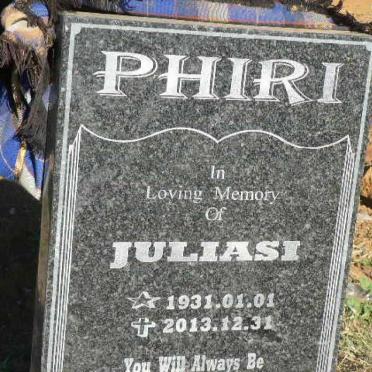 PHIRI Juliasi 1931-2013