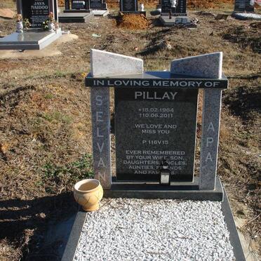 PILLAY Selvan Apa 1964-2011