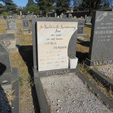 PIENAAR Johannes Hendrik 1942-1982
