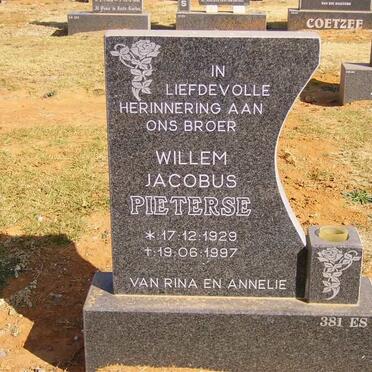 PIETERSE Willem Jacobus 1929-1997