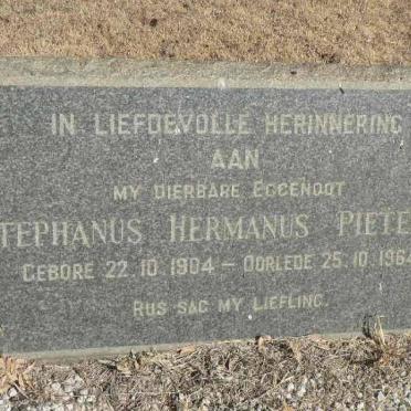 PIETERSE Stephanus Hermanus 1904-1964