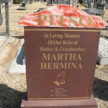 PITSO Martha Hermina 1948-2003