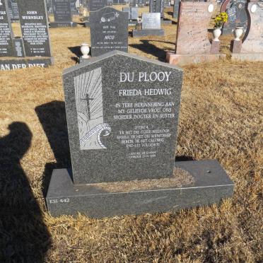 PLOOY Frieda Hedwig, du 1954-1998