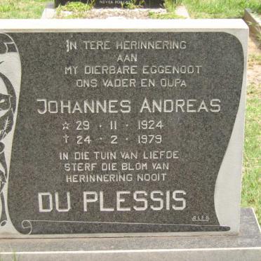 PLESSIS Johannes Andreas, du 1924-1979