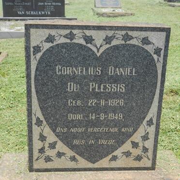 PLESSIS Cornelius Daniel, du 1926-1949