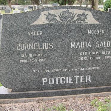 POTGIETER Cornelius 1881-1969 &amp; Maria Salome 1889-1963