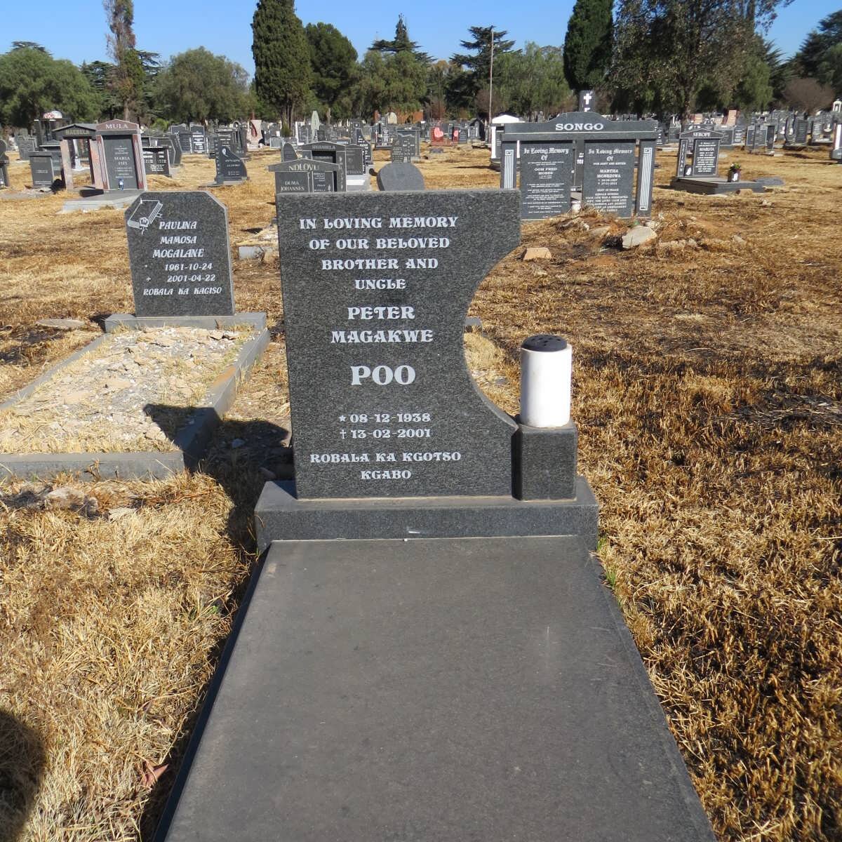 POO Peter Magakwe 1938-2001