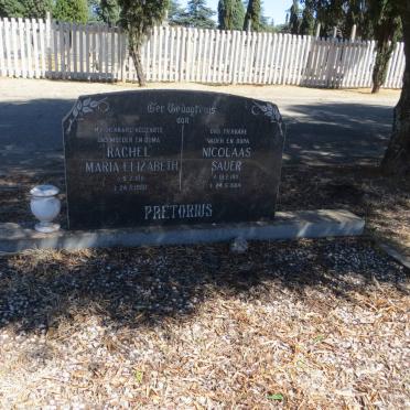 PRETORIUS Nicolaas Sauer 1911-1984 &amp; Rachel Maria Elizabeth 1911-1980
