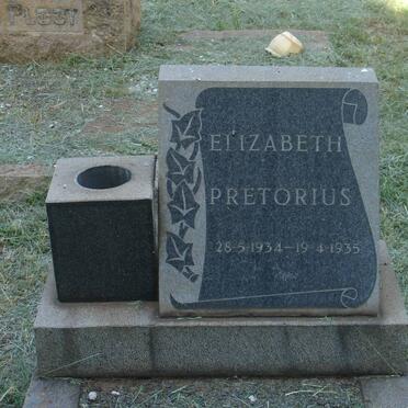 PRETORIUS Elizabeth 1934-1935