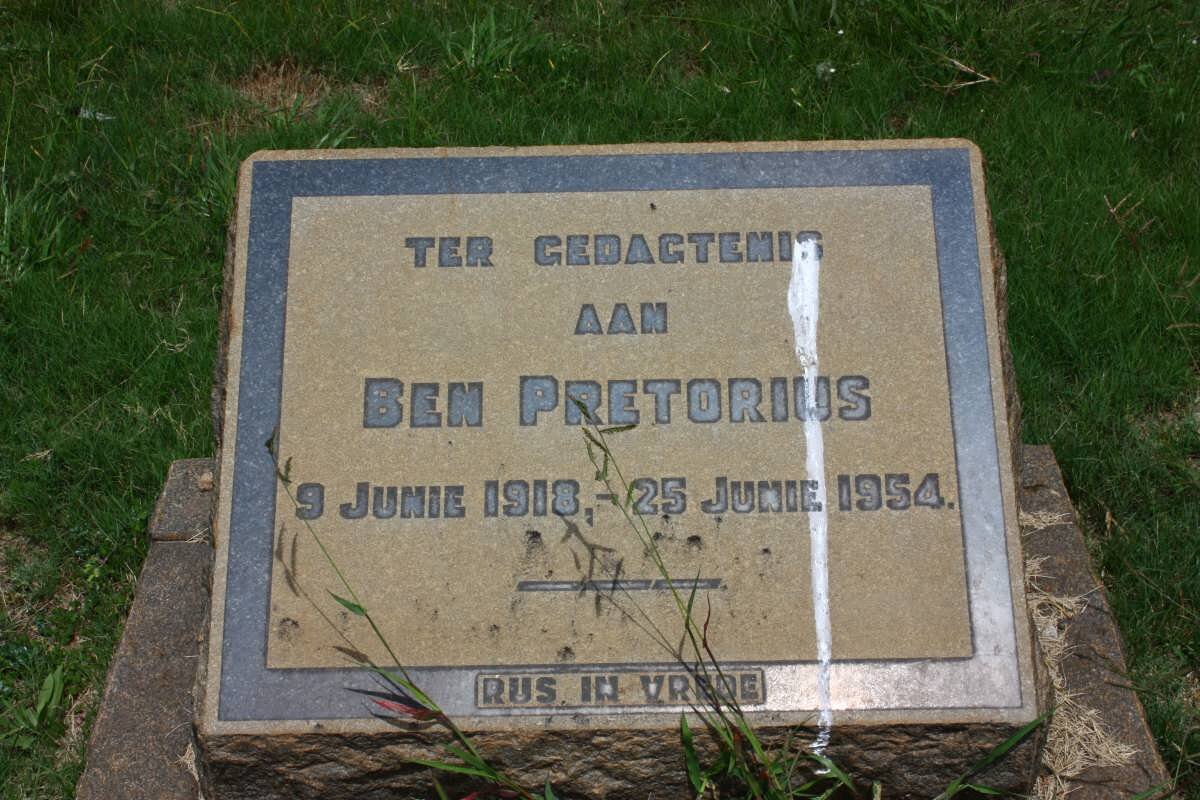 PRETORIUS Ben 1918-1954