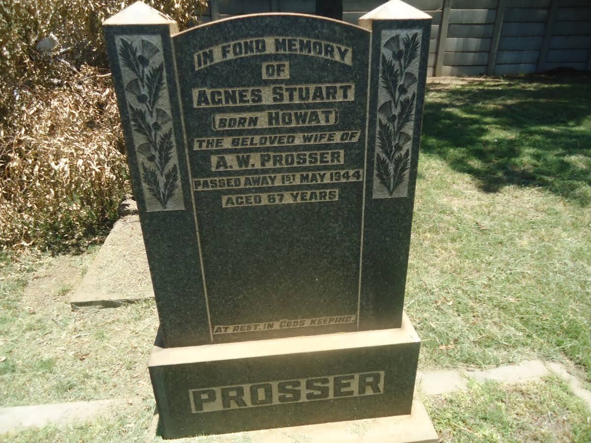 PROSSER Agnes Stuart nee HOWAT -1944
