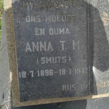 PRINSLOO Anna T.M. nee SMUTS 1896-1972