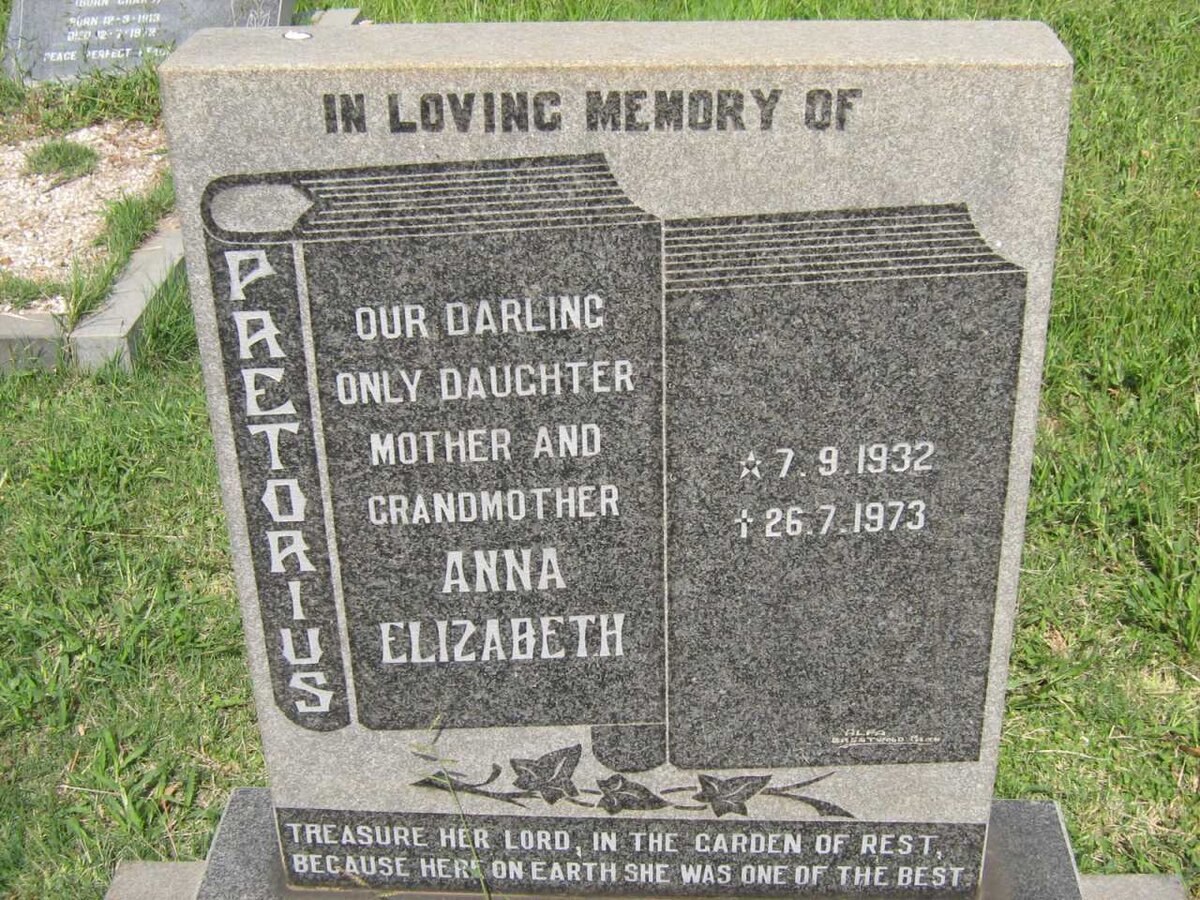 PRETORIUS Anna Elizabeth 1932-1973