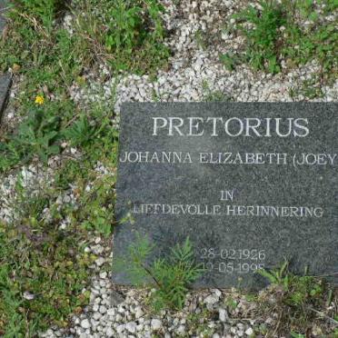 PRETORIUS Johanna Elizabeth 1926-1998