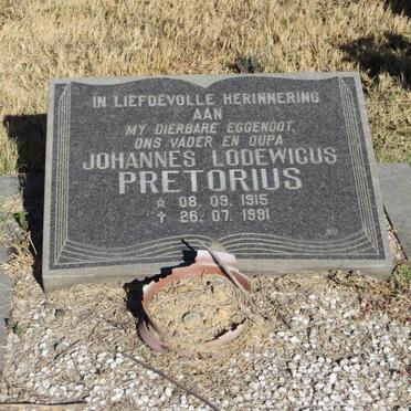 PRETORIUS Johannes Lodewicus 1915-1991