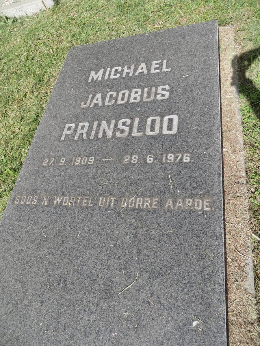 PRINSLOO Michael Jacobus 1909-1976