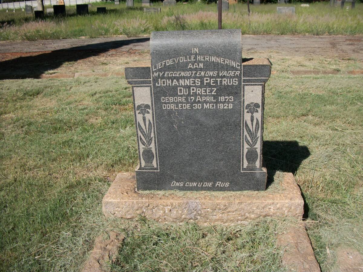 PREEZ Johannes Petrus, du 1873-1928