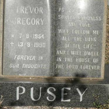 PUSEY Trevor Gregory 1954-1990
