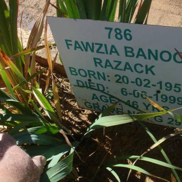 RAZACK Fawzia Banoo 1953-1999