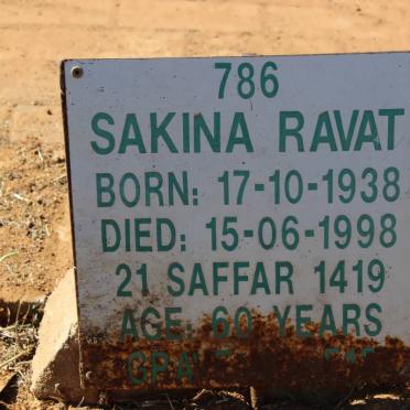 RAVAT Sakina 1938-1998