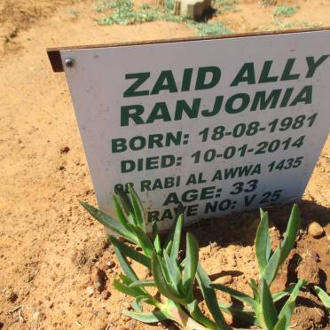 RANJOMIA Zaid Ally 1981-2014