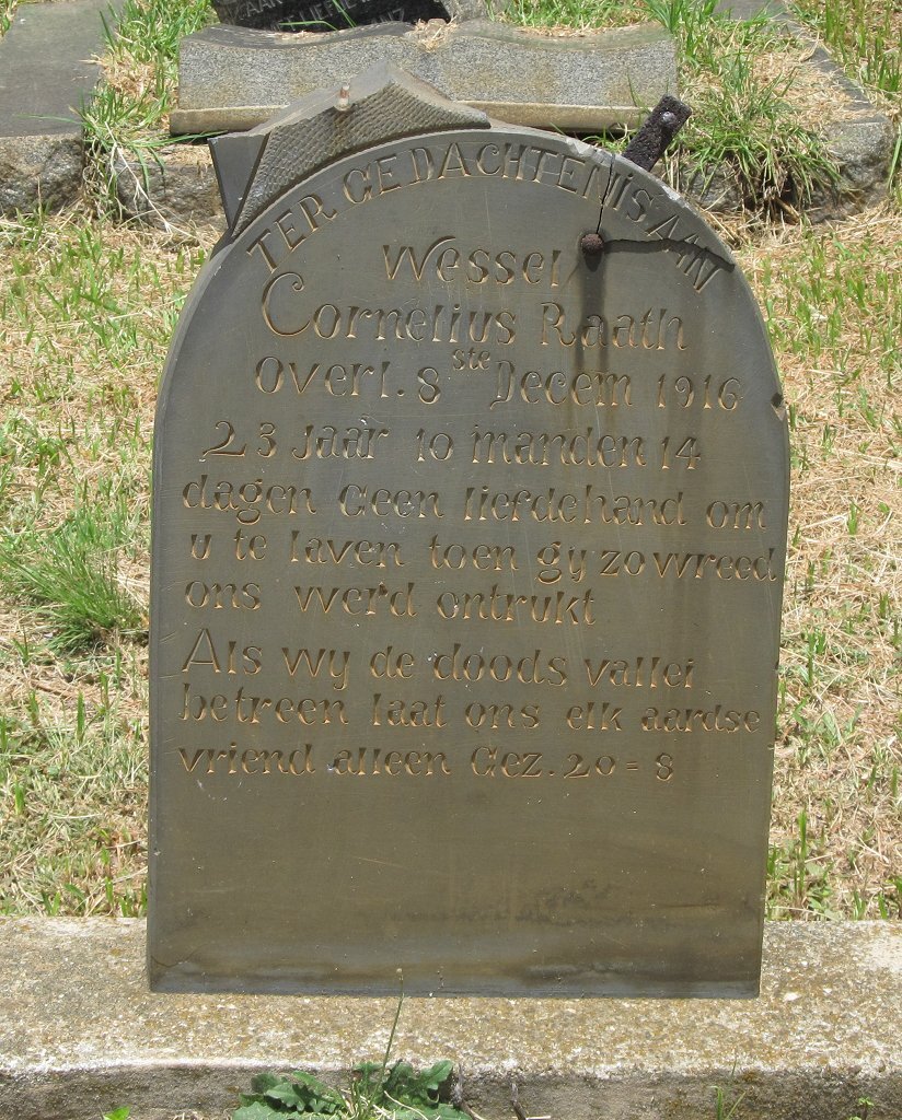 RAATH Wessel Cornelius -1916