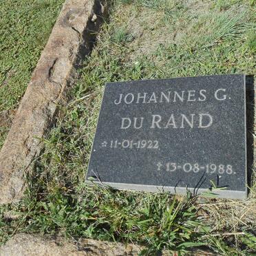 RAND Johannes G. du 1922-1988