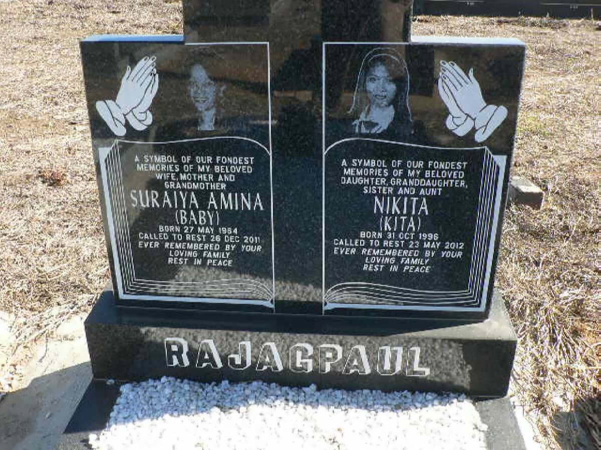 RAJAGPAUL Suraiya Mina 1964-2011 :: RAYAGPAUL Nikita 1996-2012