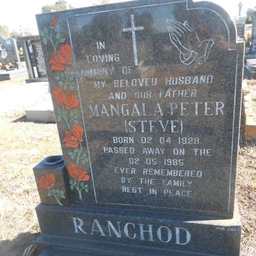 RANCHOD Mangala Peter 1928-1985