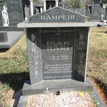 RAMPEDI Isak Raki 1975-1998