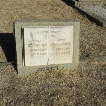 REID Edwin Froude 1884-1954 &amp; Anna Catharina 1893-1954