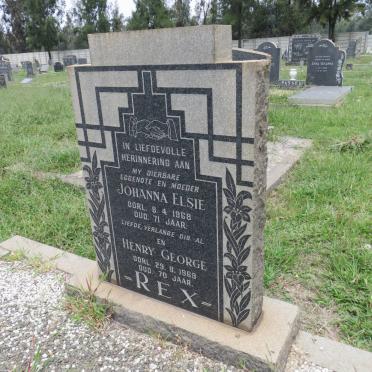 REX Henry George -1969 &amp; Johanna Elsie -1968