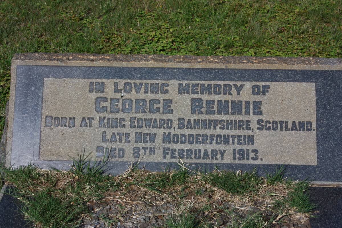 RENNIE George -1913
