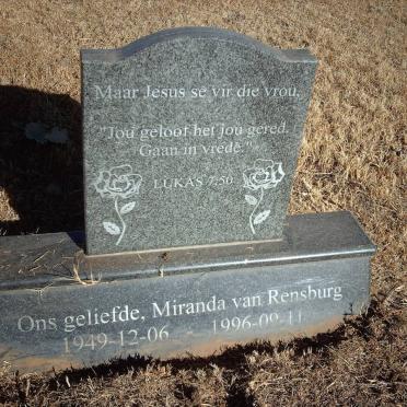 RENSBURG Miranda, van 1949-1996