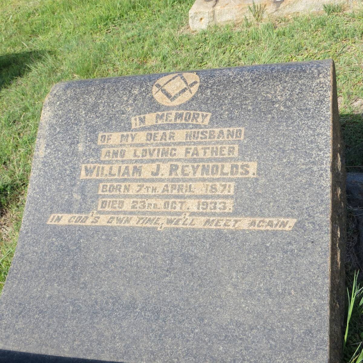 REYNOLDS William J. 1871-1933